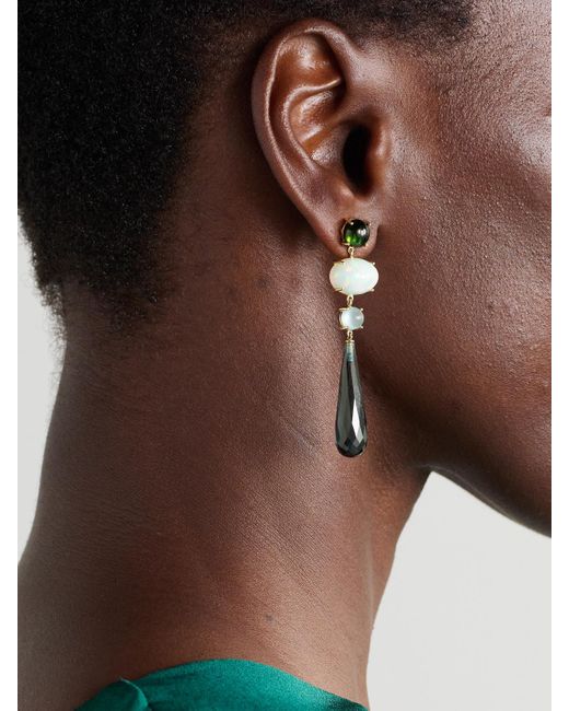 Boucles D'Oreilles En Or 18 Carats (750/1000) Et Pierres Multiples Lotus Ole Lynggaard Copenhagen en coloris Natural