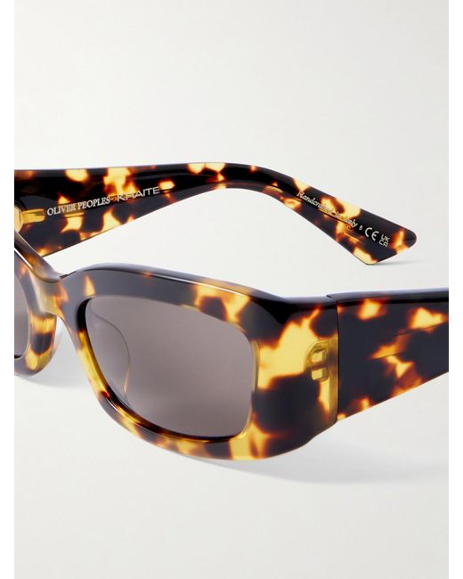 Oliver Peoples Multicolor Khaite 1989C Rectangular-Frame Acetate Sunglasses