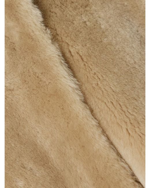 Totême  Natural Mantel Aus Shearling