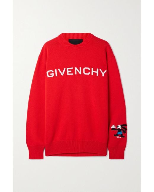 Givenchy + Disney Oversized Jacquard-knit Wool And Cashmere-blend ...