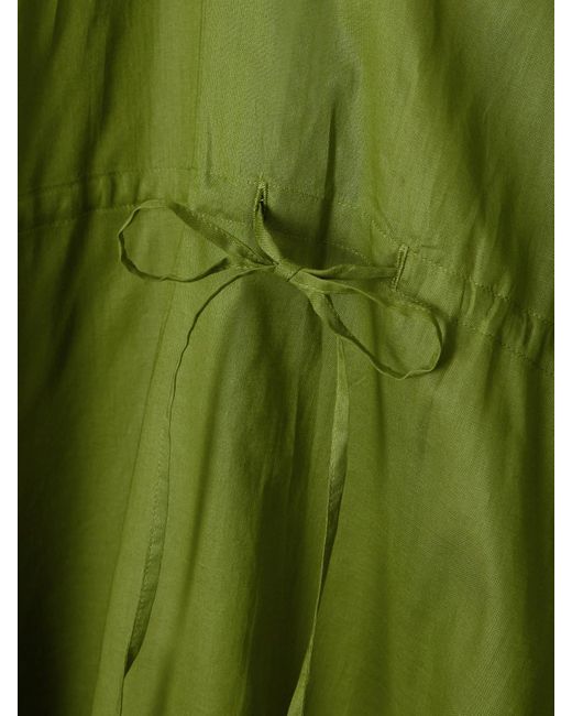 Eres Green Voilier Cotton-Voile Kaftan