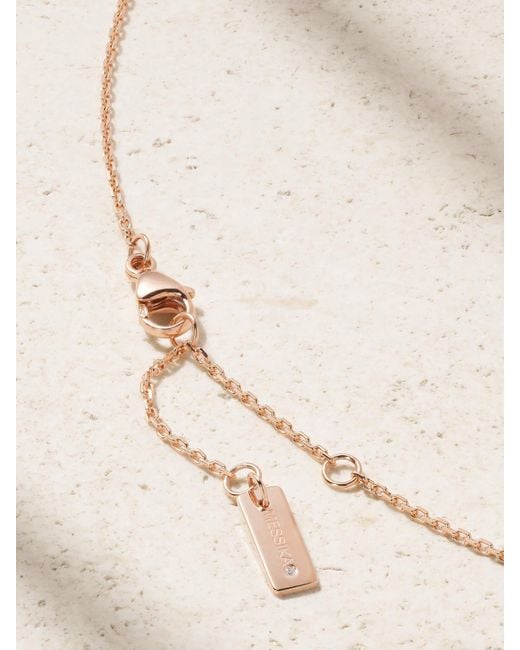 Messika White Baby Move 18-Karat Rose Diamond Necklace