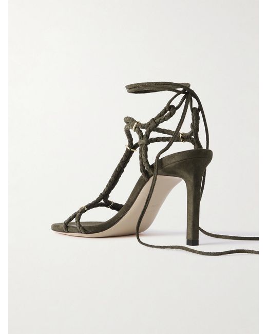 Tom Ford Multicolor Lily Embellished Braided Suede Sandals