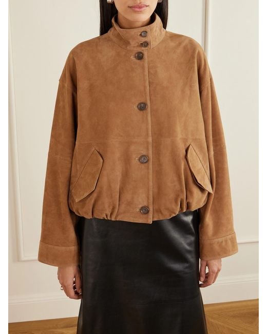 Jonathan Simkhai Brown Marley Suede Jacket