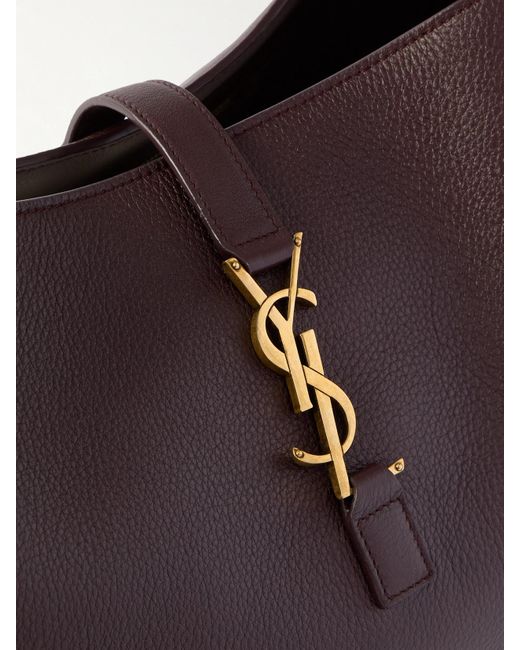 Saint Laurent Purple Le 5 À 7 Bea Leather Tote
