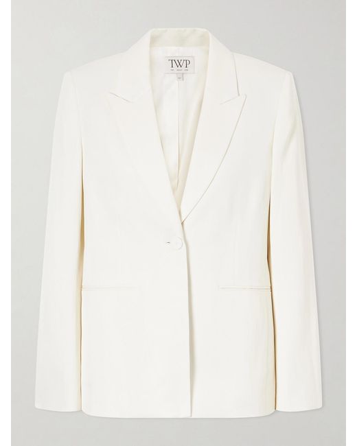 Twp Natural Her Fit Satin Blazer