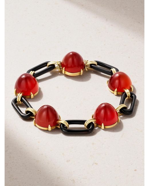Stephanie Windsor Red Vintage 1930S Multi-Stone Bracelet
