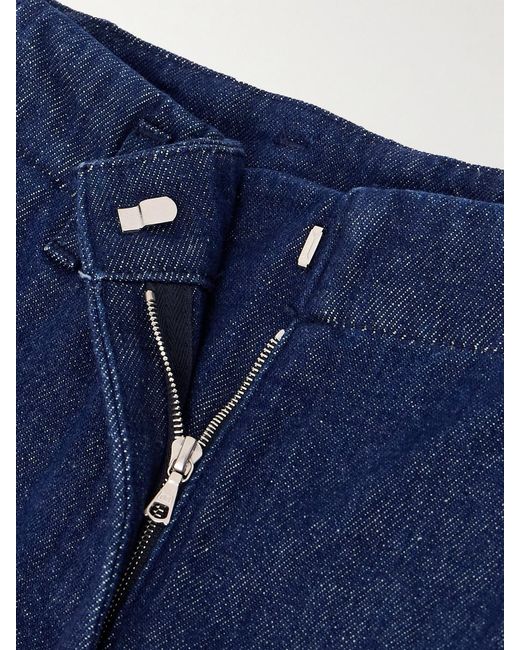 Dries Van Noten Blue Low-Rise Slim-Leg Jeans