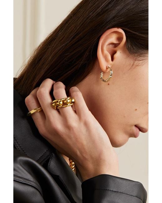 Jennifer Fisher Natural Hailey-Plated Hoop Earrings