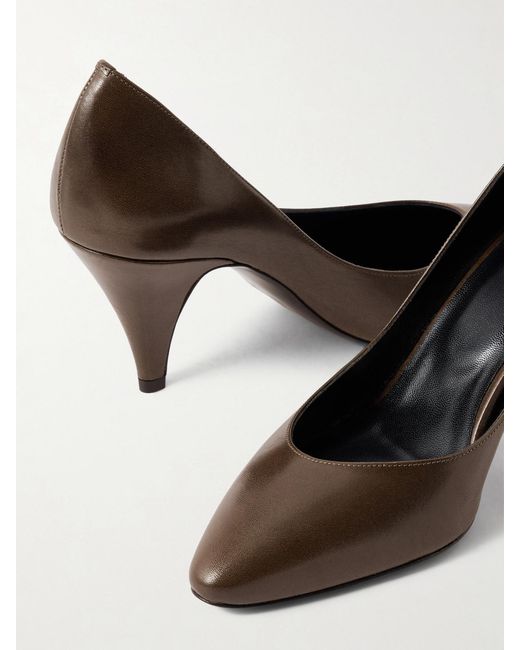 Jude White Haze Leather Pumps