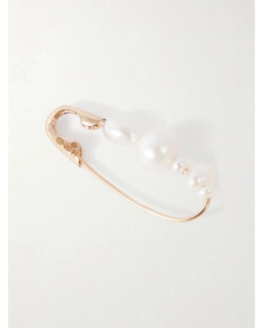 Loren Stewart White 14-Karat Pearl Earring