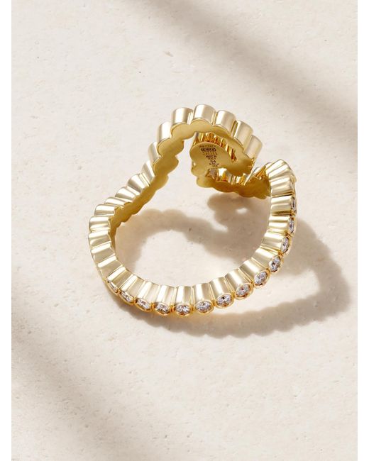 Sophie Bille Brahe Natural Ocean De Ciel 18-Karat Recycled Diamond Ring