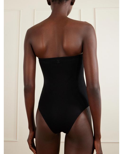 The Park Black Stacy Strapless Pyratex Power 3 Full-Bottom Bodysuit