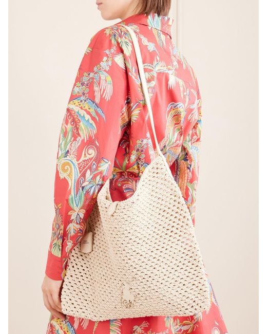 Polo Ralph Lauren Natural Polo Play Woven Cross Body Bag