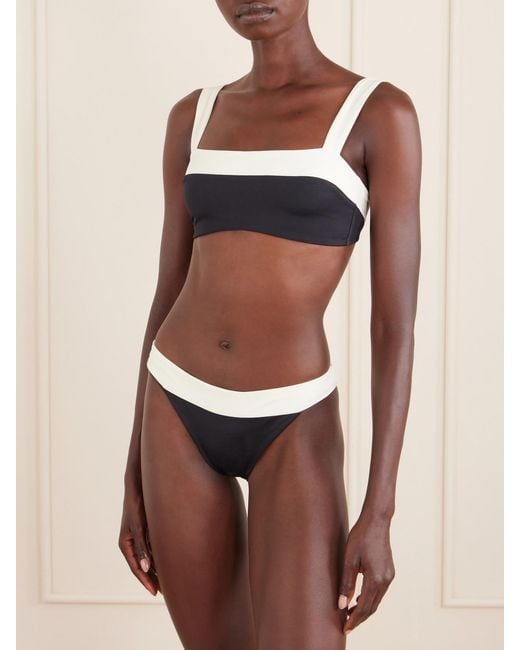Away That Day White Grenada Recycled Stretch Bikini Top