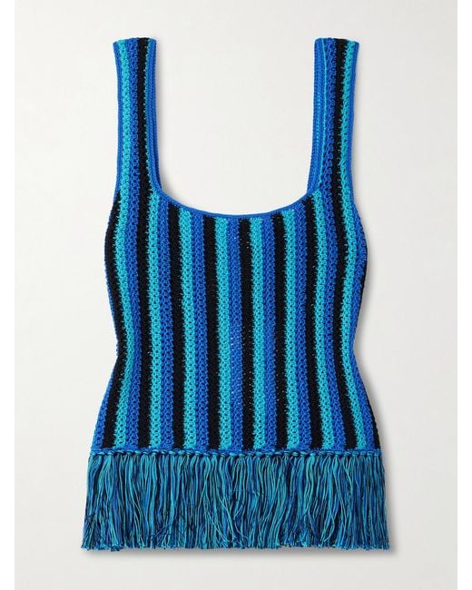 Escvdo Blue Misti Tanktop Aus Baumwolle