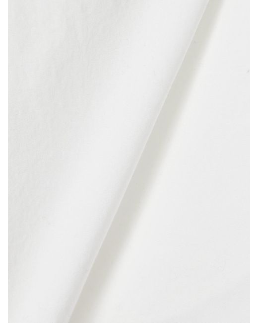 Skims White Cotton-Blend Poplin Boxers