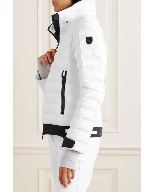 Toni Sailer Norma Quilted Hooded Stretch-shell Ski Jacket in White | Lyst