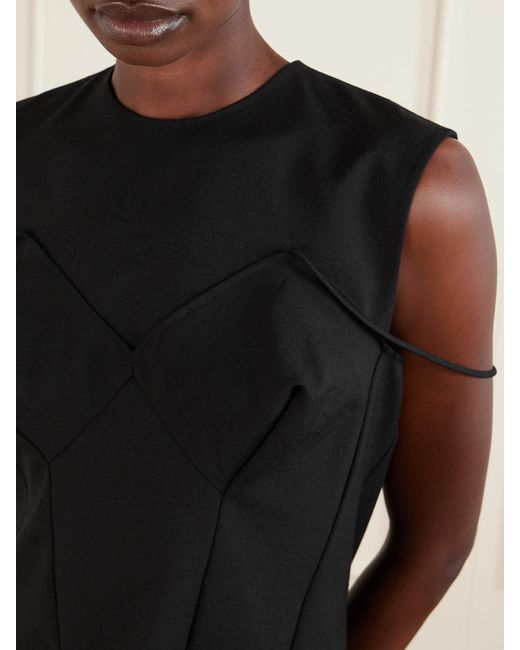 Calvin Klein Black Pina Midikleid Aus Wolle