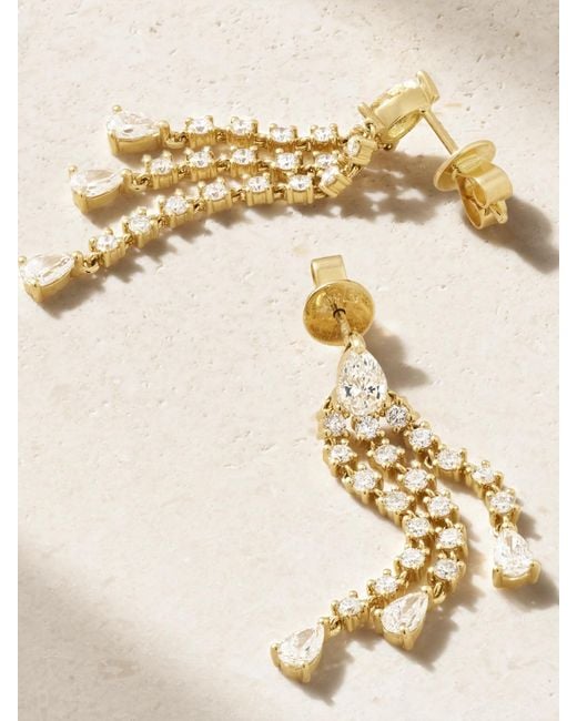 Anita Ko Natural Fringe 18-Karat Diamond Earrings
