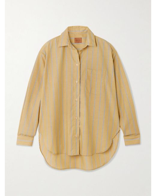 Jamie Haller Natural The Essential Striped Cotton-Poplin Shirt