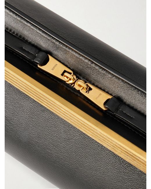 Khaite Black Lamb Leather Clutch