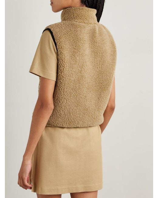 Burberry Brown Weste Aus Fleece Mit Applikation