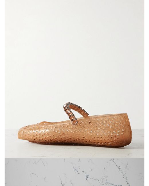 Ballerines En Tpu À Cristaux The Jelly Jimmy Choo en coloris White