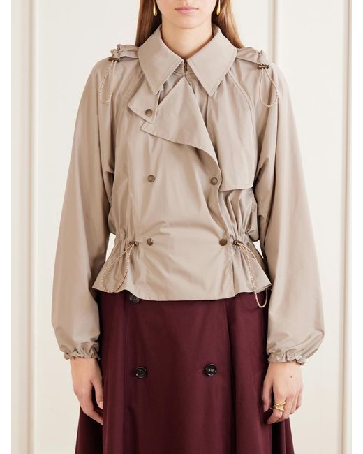 Burberry Natural Cropped Shell Jacket