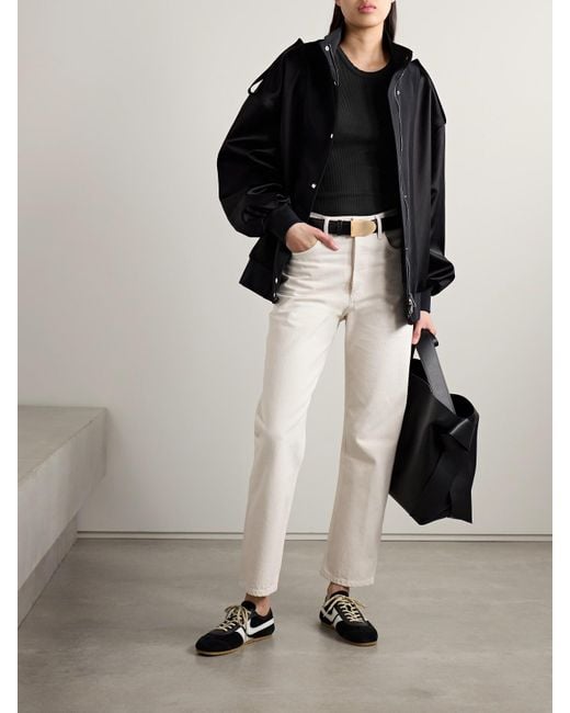 Agolde White '90S Mid-Rise Straight-Leg Jeans