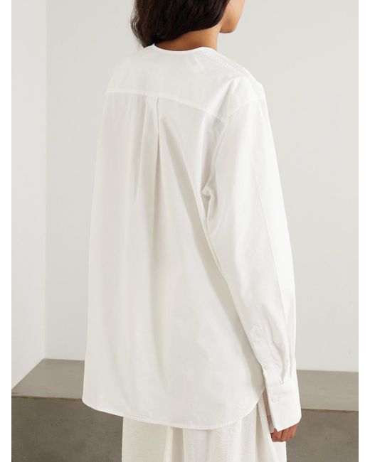 Totême  Natural Oversized-Hemd Aus Biobaumwollpopeline