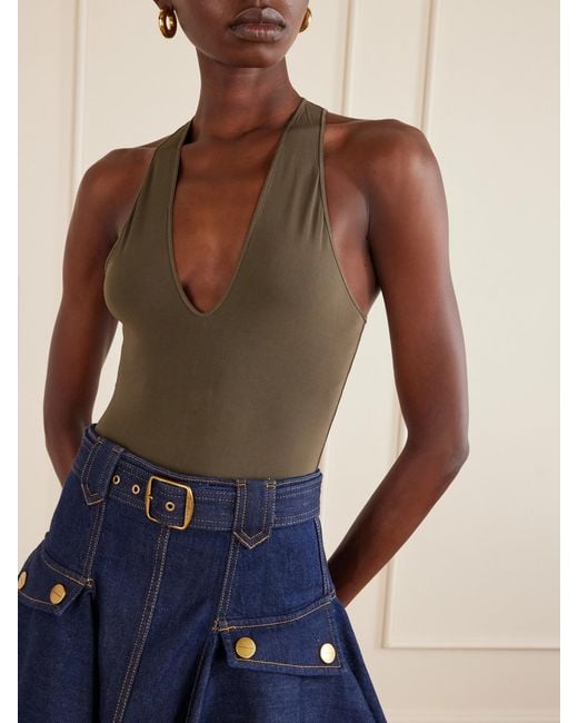 Zimmermann Natural Stretch-Jersey Bodysuit