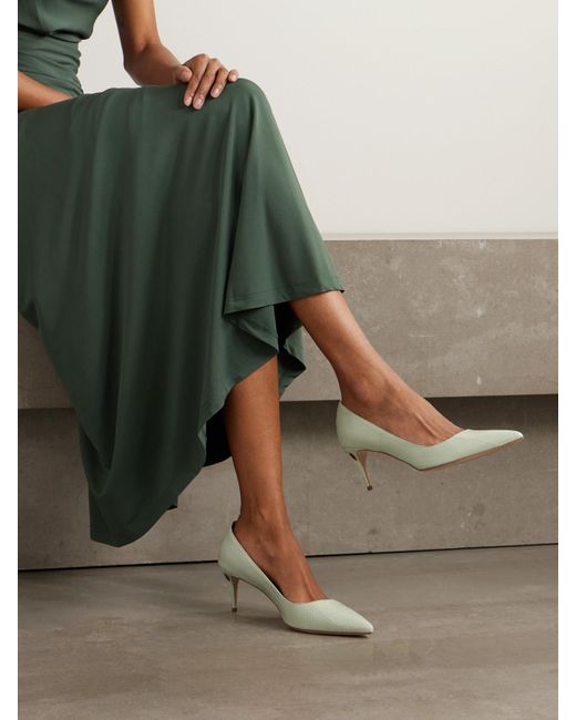 Escarpins En Couleuvre Élaphe Lorenzo 65 JENNIFER CHAMANDI en coloris White