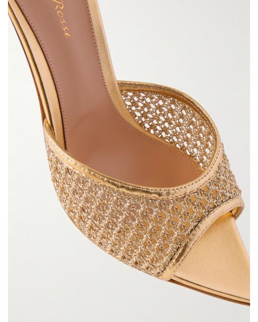 Gianvito Rossi Natural Sienna 70 Leather Mules