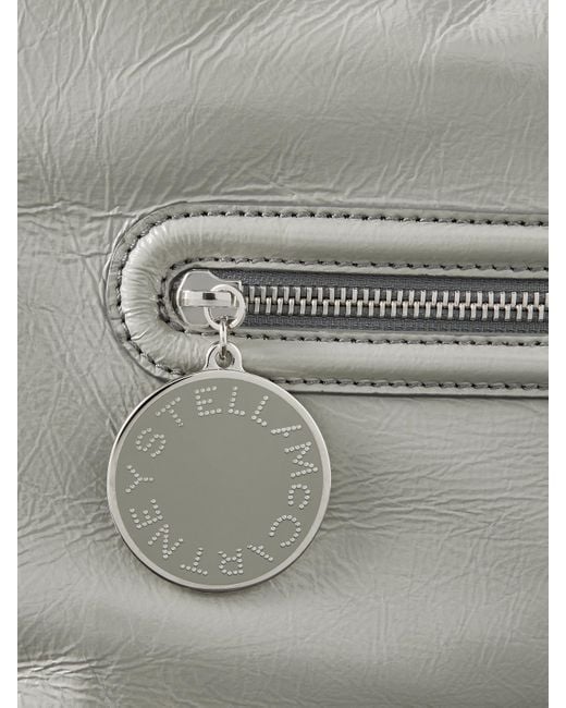 Stella McCartney Gray Dartmoor Schultertasche Mit Strukturiertem Finish