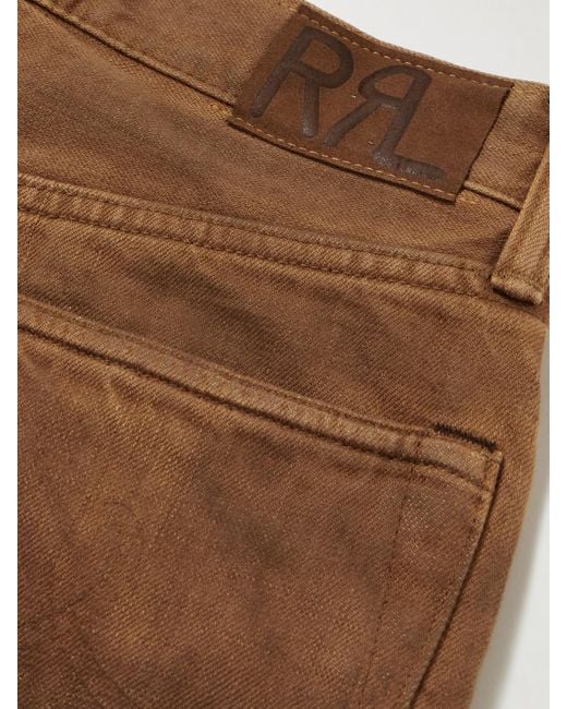 RRL Natural High-Rise Straight-Leg Jeans