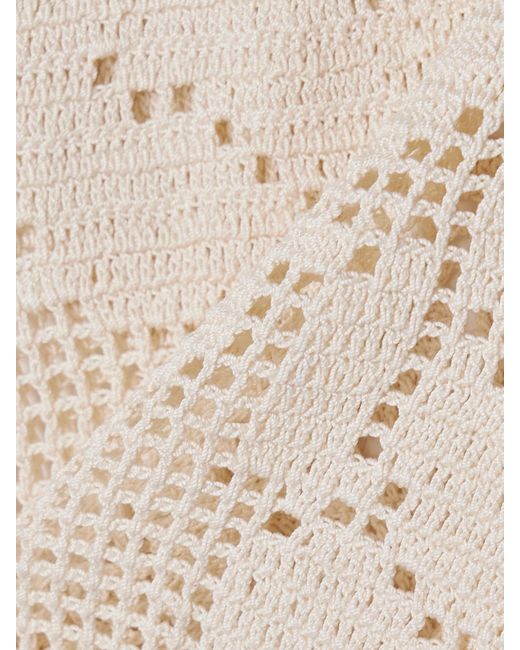 Magda Butrym Natural Crocheted Cotton Shorts
