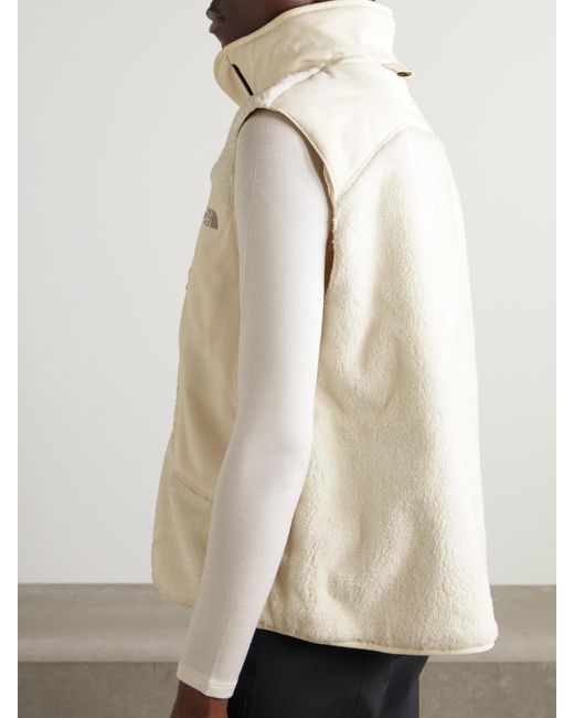 The North Face Natural Hooded Shell-Trimmed Fleece Jacket