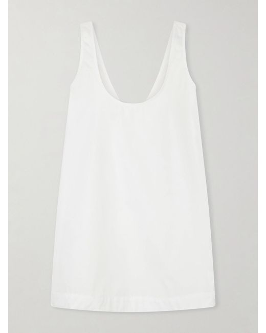 Totême White Cotton-Poplin Tank