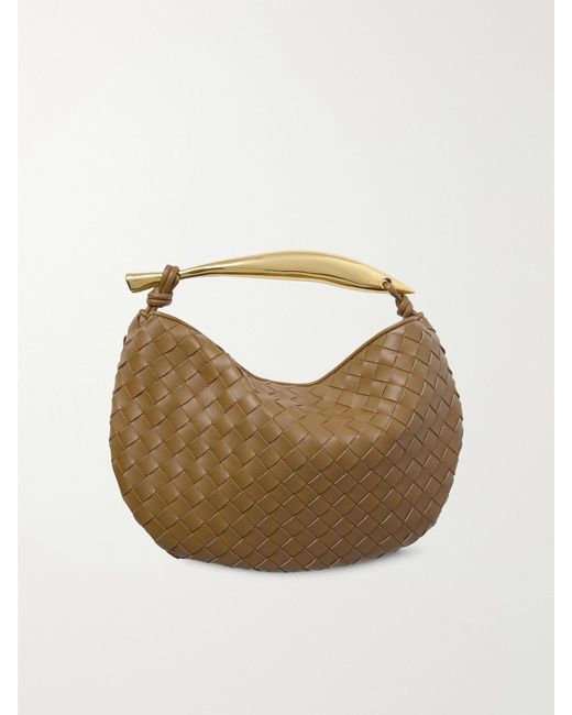 Bottega Veneta Natural Sardine Small Intrecciato Leather Tote