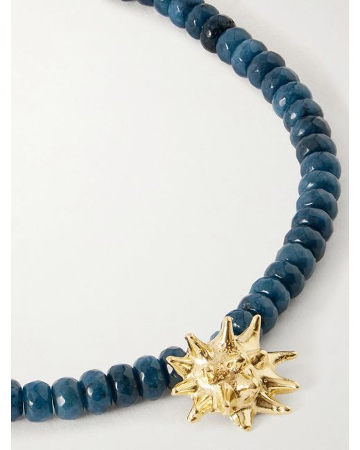 YSSO Blue Sea Urchin-Plated Jade Necklace