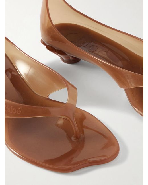 Chloé Brown Jelly Tpu Sandals