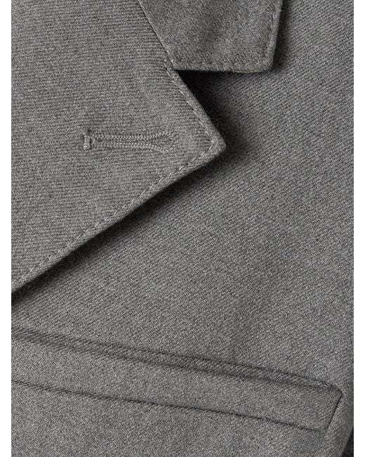 Proenza Schouler Gray Lincoln Belted Flannel Blazer
