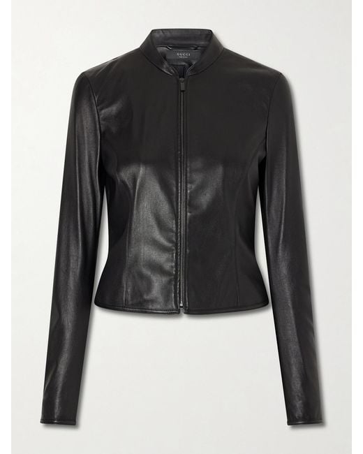 Gucci Black Leather Jacket