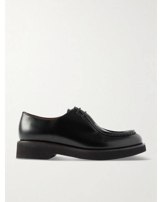 Church's Black Nelly Derby-Schuhe Aus Glanzleder