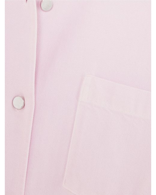 Agolde Pink Maria Mcmanus Oversized Organic Denim Shirt