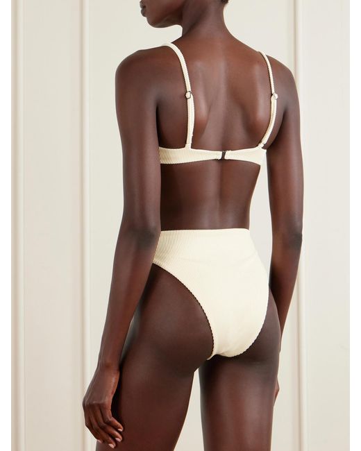 Haight White Mah Ribbed Bikini Briefs