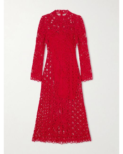 Sea Red Adelina Guipure Lace Maxi Dress