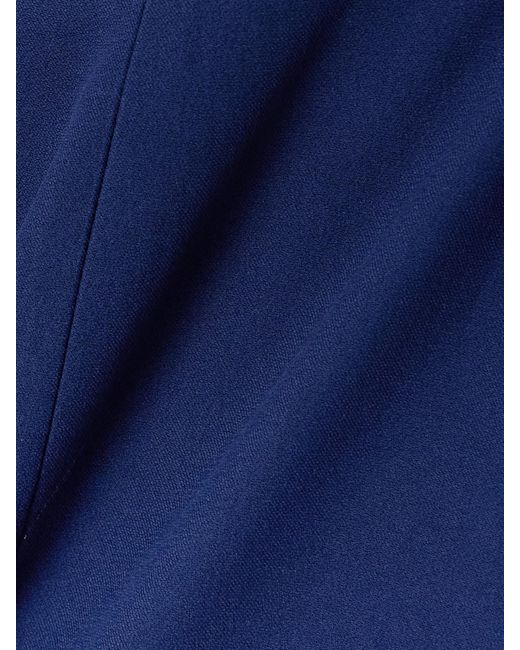 Alexander McQueen Blue Schlaghose Aus Crêpe