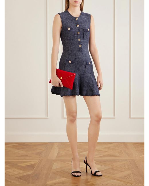 Altuzarra Red Envelope Velvet Clutch